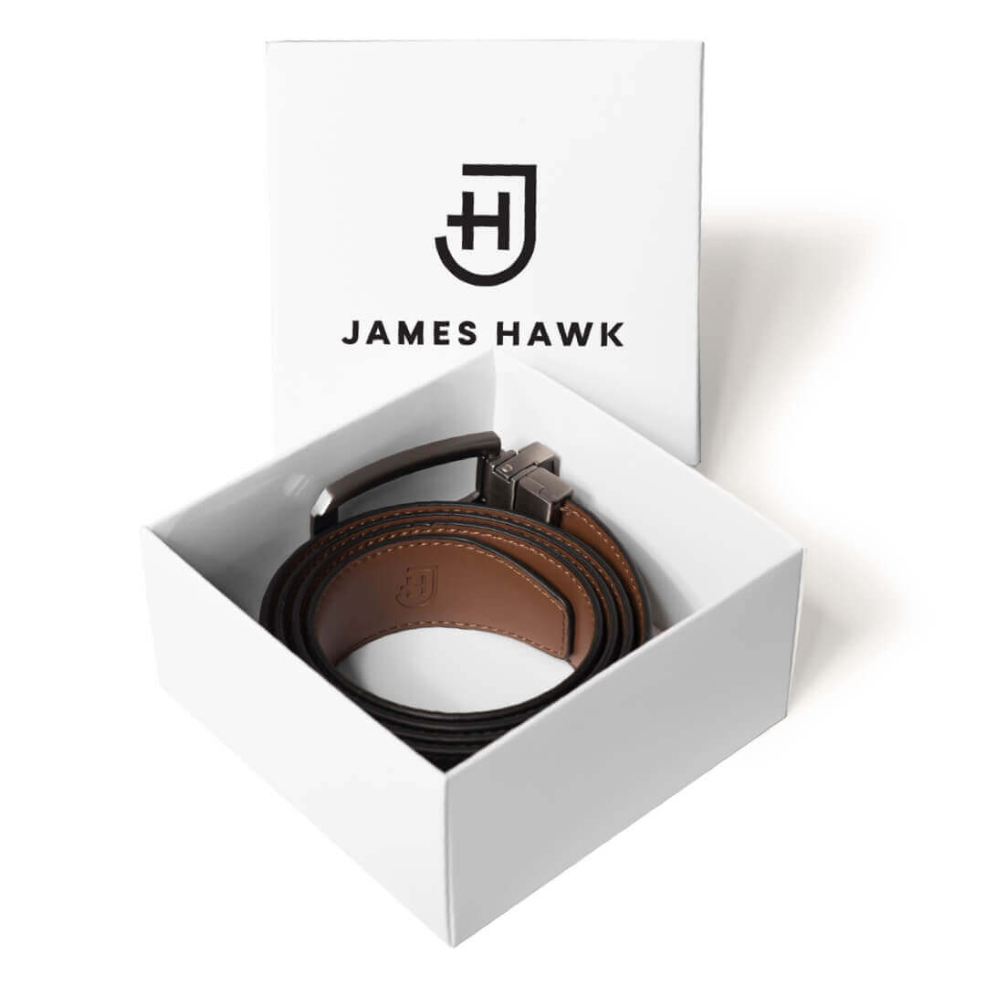 Мъжки кожен колан James Hawk
