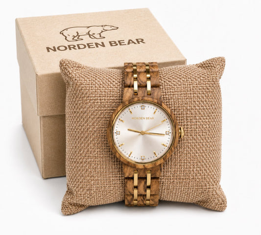 Часовник Norden Bear  - Olive Gold